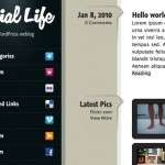 Sneak Peek at Soon to be Released Social Life WordPress Theme